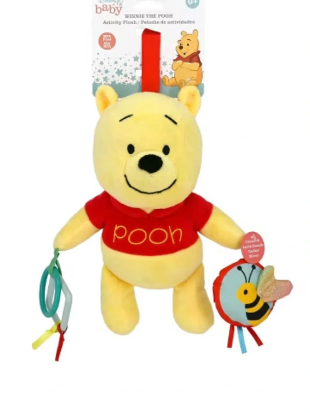Disney Yellow Winnie the Pooh Baby Pajama Set with Hat, Slippers & Plush